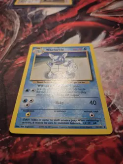 Pokemon Wartortle 42/102 Base Set 1999 LP Evolution Box Error Misprint Uncommon - Image 3