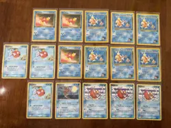 Pokemon TCG Nintendo Magikarp & Giovanni's Magikarp Lot 18 Cards 47/82 73/132 E… - Image 1