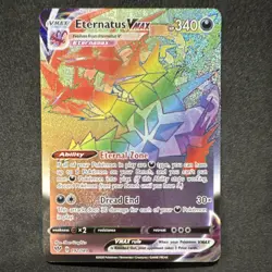 Pokemon Eternatus VMAX Secret Rare Darkness Ablaze 192/189 Holo 340 HP English - Image 1