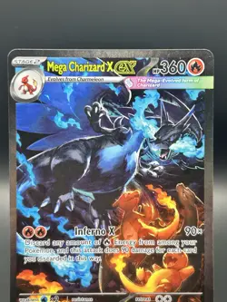 Pokemon TCG Mega Charizard X EX Illustration Rare Holo Me02 125/094 360 HP - Image 3