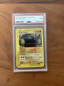 2002 Pokemon Expedition Golem - Holo PSA 7 - Image 1