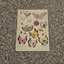 Pokemon Natural History Museum Postcard post card bug type Pikachu photo 2/12 - Image 1