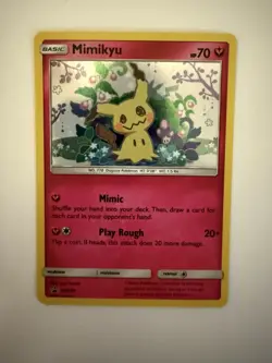 Pokemon Sun & Moon Mimikyu SM163 Holo Black Star Promo - Near Mint - Image 1
