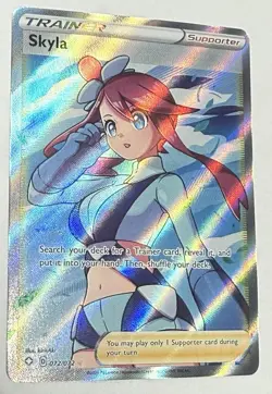 Skyla 72/72 Full Art Trainer Ultra Rare – Shining Fates Pokemon NM - Image 1