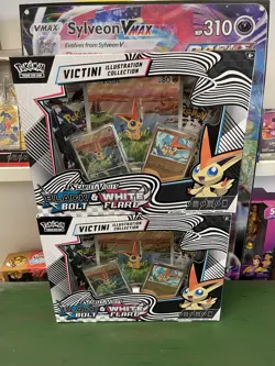 NEW X2 Pokemon Trading Card Unova Victini Illustration Collection Box - Image 1