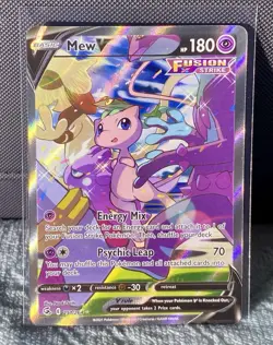 Mew V (Alternate Full Art) 251/264 Swsh08: Fusion Strike Holo - Pokemon Card NM - Image 1