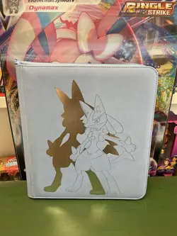 Pokemon Lucario 12 Pocket Zippered card PRO Binder album Premium elite serie - Image 1