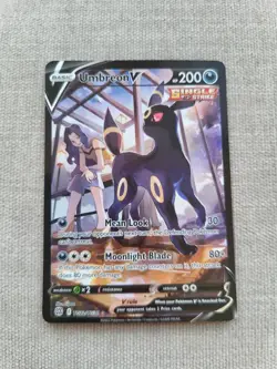 Umbreon V TG22/TG30 Brilliant Stars Sword & Shield Pokemon Card - Moderate Play - Image 1