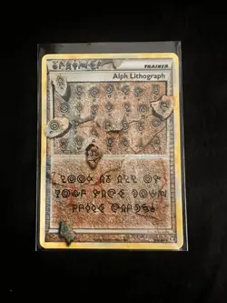 Pokemon TCG Alph Lithograph 2010 - Image 1