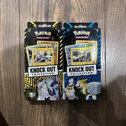 2PC Set Pokemon Knock Out Collection Sets - Includes Foil Cards & Metallic Coins - Image 1