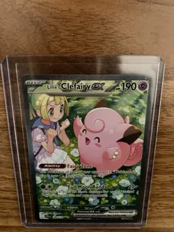 Lillie's Clefairy EX 184/159 SV09 Journey Together SIR Pokemon TCG - Image 3