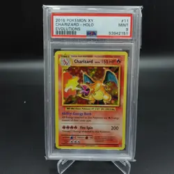PSA 9 MINT POKEMON CHARIZARD HOLO RARE XY EVOLUTIONS 2016 #11 CARD - Image 1