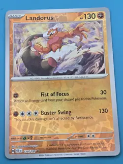 Pokemon Surging Sparks Landorus Reverse Holo Rare Card 110/191 NM - Image 1