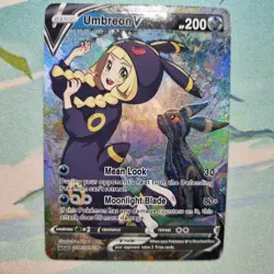 Pokemon Lillie Umbreon V - Waifu Cute Doujin DIY Custom Foil Art Card - NM - Image 1
