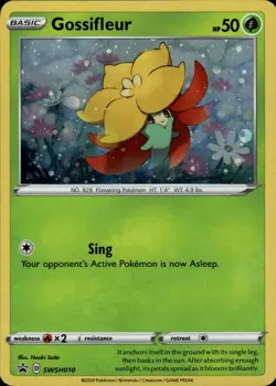 Gossifleur Promo SWSH: Sword & Shield Promo Cards SWSH010 Grass Holofoil Pokemon - Image 1