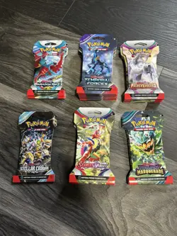 Pokemon TCG Booster Pack Lot Of 28 & Battle Deck Box OFFICIAL CARDS Nintendo - Image 5