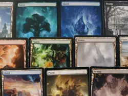 Magic the Gathering Full Art Land Cards Singles - Image 1