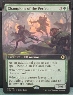 Champions of the Perfect R 0365 Rare EXTENDED ART Lorwyn Eclipsed Near Mint Card - Image 1