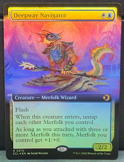 Deepway Navigator R 0370 Rare FOIL EXTENDED ART Lorwyn Eclipsed Near Mint Card - Image 1