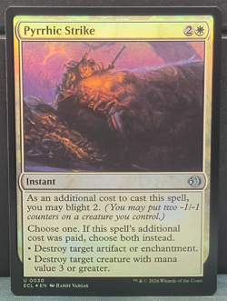 Pyrrhic Strike U 0030 Uncommon FOIL Lorwyn Eclipsed Near Mint Card Magic MTG - Image 1