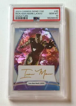KAKAWOW COSMOS DISNEY 100 CARD SIGNATURE IRON MAN PSA 10 48/88 CDQ-IA-45 - Image 1