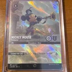Disney Mickey Mouse - Trumpeter Enchanted Lorcana TCG Card 220/204 Foil Holo - Image 1