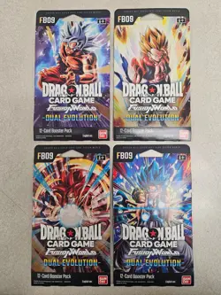 Dragon Ball Super Card Game Fusion World FB09 Dual Evolution Booster Packs x4 - Image 1