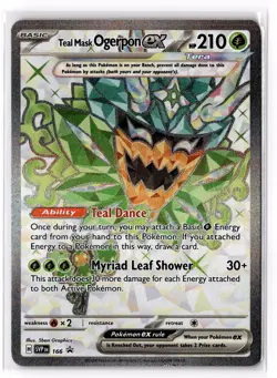 Teal Mask Ogerpon ex - 166 SV: Scarlet & Violet Promo Cards Holo NM - Image 1
