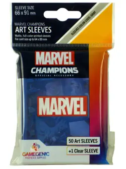 Marvel Champions The Card Game Art Sleeves LCS LCG 51 Pack Blue New - Image 1