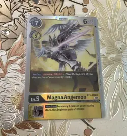 Digimon Card Game BT1-060 SR MagnaAngemon Resurgence AUC - Image 1
