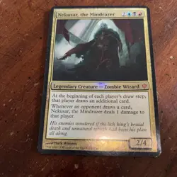 Nekusar The Mindrazer - MTG OVERSIZED Foil Magic The Gathering Card - LP - Image 1