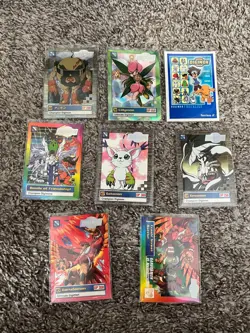 2000 Digimon Animated Series 2 Trading Cards (Lot of 7 w/Checklist) - Image 1