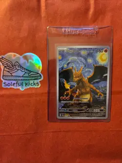 Pokemon Charizard Starry Night Van Gogh Fan Art Custom Card - 100% to Charity - Image 1