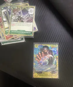 One Piece TCG Bartholomew Kuma OP12-119 Secret Rare with FREE CARDS ADDED - Image 2