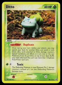 Pokemon Card - Ditto (Bulbasaur) Delta Species 36/113 Uncommon - Image 1