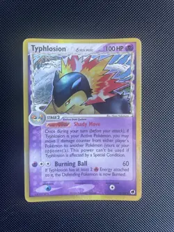 Typhlosion (Delta Species) EX Dragon Frontiers 12/101 Holo Pokemon Card MP - Image 1