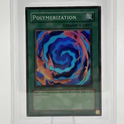 BGS 9 MINT Polymerization LOB-059 Super Rare 1st Edition Yugioh Graded Card - Image 2