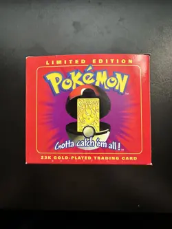 Pokemon 23K Gold Plated Trading Card | #39 Jigglypuff | Burger King Edition - Image 2