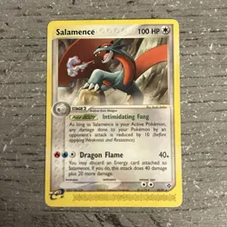 Pokemon Salamence 19/97 EX Dragon 100 HP Stage 2 Rare English Regular Card - Image 1