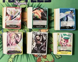 One piece TCG: OP-12 C/UC Bulk Playset Lot with 4 Leader Cards - Image 1