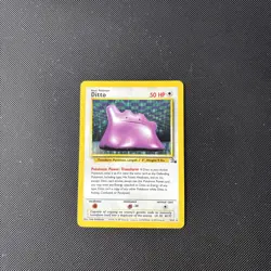 Pokemon Card Fossil Set Holo Ditto 3/62 WOTC - Image 2