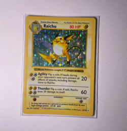 SHADOWLESS Raichu 14/102 Base Set 1999 Holo Rare WOTC Pokemon Card TCG Ungraded - Image 5