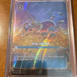 Disney Lorcana Shimmering Skies Royal Tantrum Enchanted Card 219/204 - Image 1