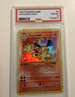 1999 Pokemon Game Charizard-Holo PSA 10 - Image 1