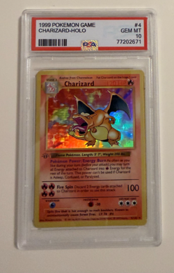 1999 Pokemon Game Charizard-Holo PSA 10 - Image 2
