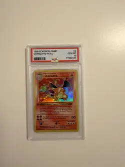 1999 Pokemon Game Charizard-Holo PSA 10 - Image 3