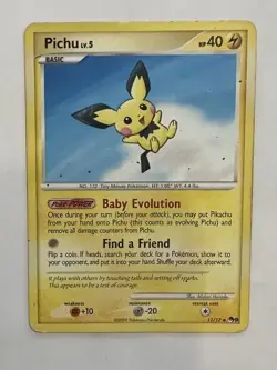 Pichu 11/17 Pop Series 9 Pokemon English Non Holo 2009 - Image 1