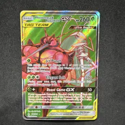 Pokemon Pheromosa & Buzzwole GX Ultra Rare Sm-Unbroken Bonds 191/214 Holo 260 HP - Image 1