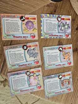 2000 Topps Pokemon TV Animation Series- BLUE Label Lot Of 6 - Image 2