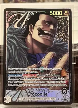 One Piece TCG Crocodile Alt Art Leader OP14-079 The Azure Sea’s Seven English - Image 1
